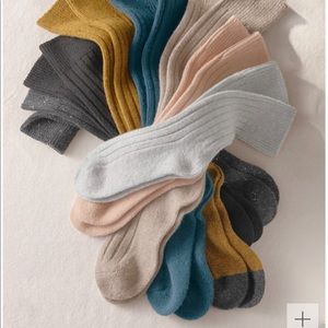 Garnet Hill Classic Cashmere Knee High Socks